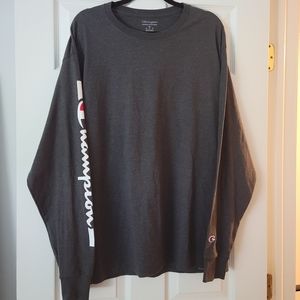 NWOT Adult XL Champion Long Sleeve Gray Shirt